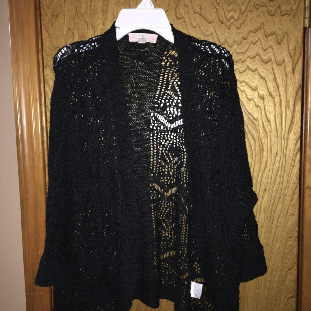 Black sweater cardigan